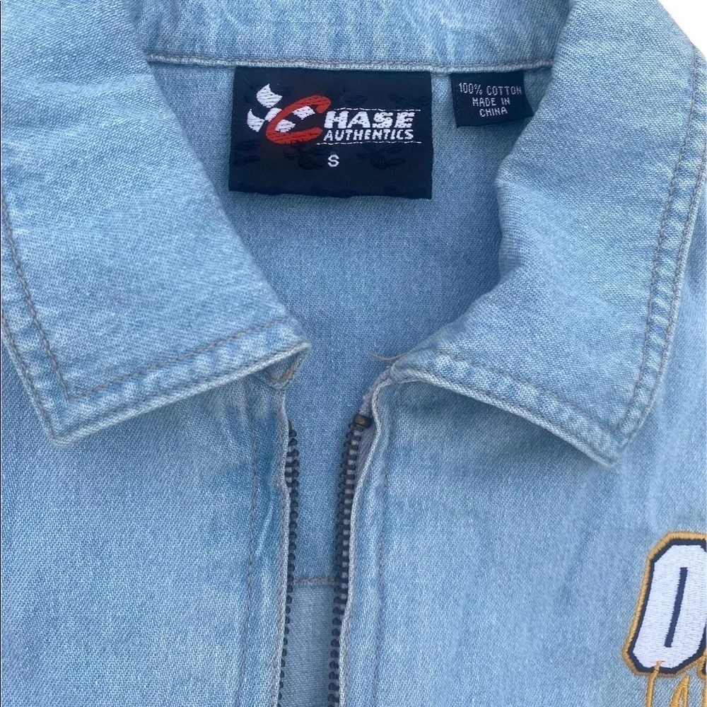 Denim racing zip up, size S - Picture 4 of 4